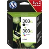 tedipro hp-303xl-multipack-noir-e-plusieurs-couleurs-30762-3YN10AE MCVP